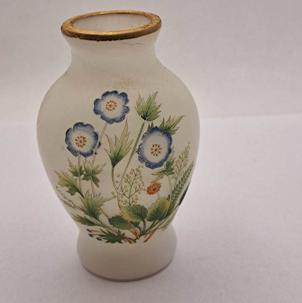 Miniture Satin glass vase.